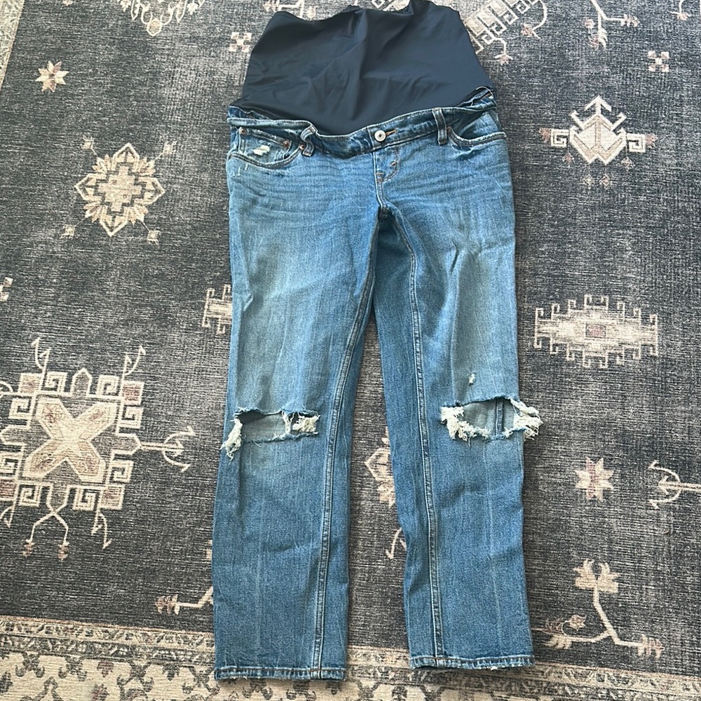 Women's Blue Distressed Jeans